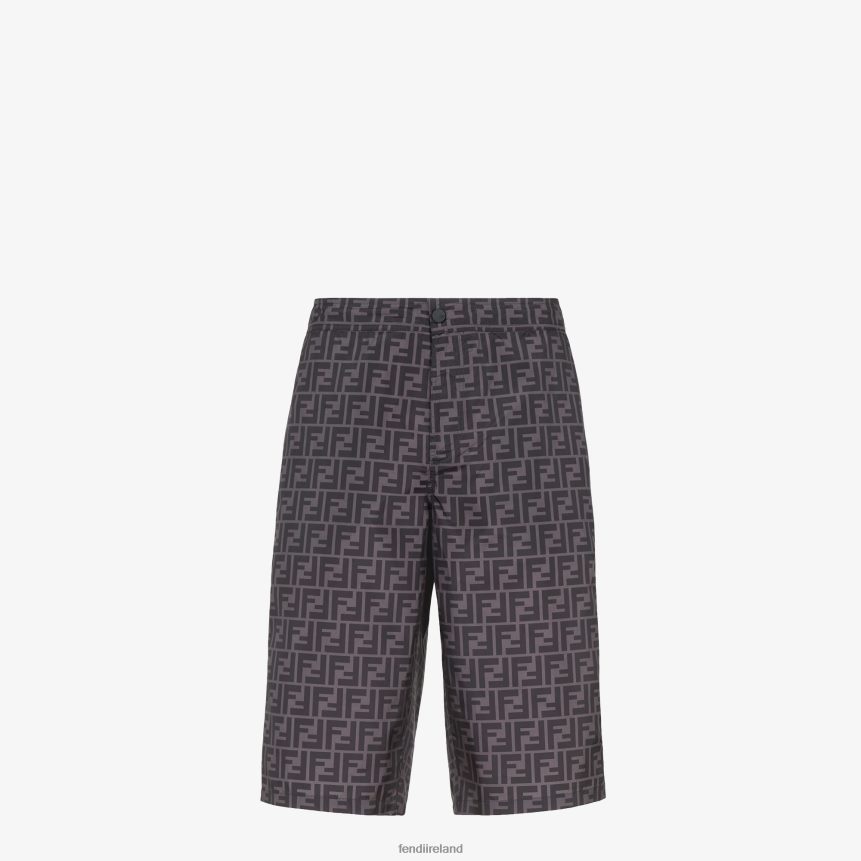 Fendi Men Nylon Bermudas R06TFR2117 Apparel Black