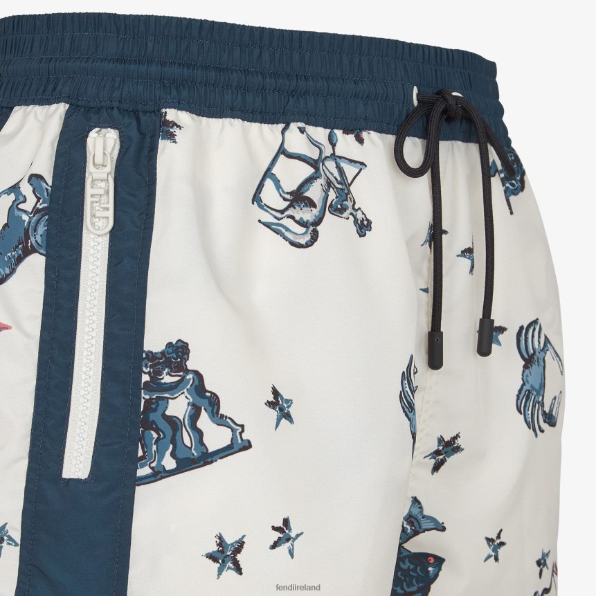 Fendi Men Nylon Shorts R06TFR1955 Apparel Multicolor