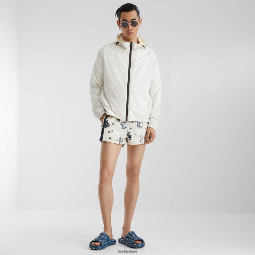 Fendi Men Nylon Shorts R06TFR1955 Apparel Multicolor