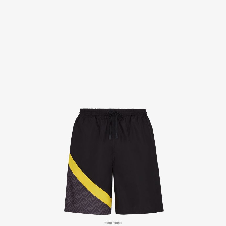 Fendi Men Nylon Shorts R06TFR2015 Apparel Black