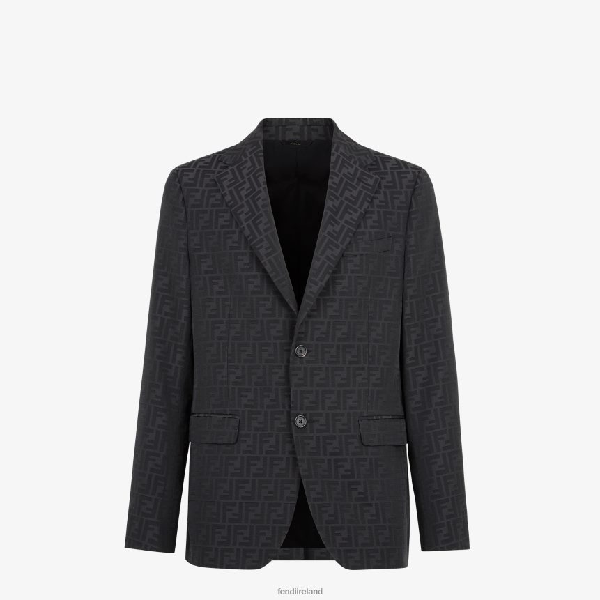 Fendi Men Fabric Blazer R06TFR1994 Apparel Black
