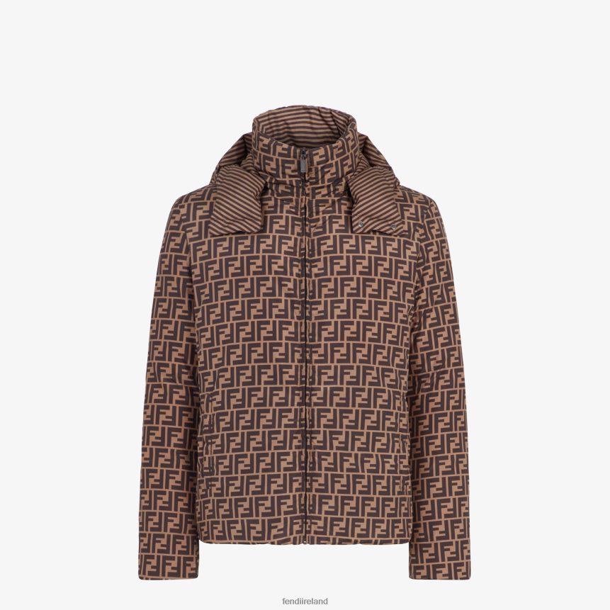 Fendi Men Nylon Down Jacket R06TFR2154 Apparel Brown