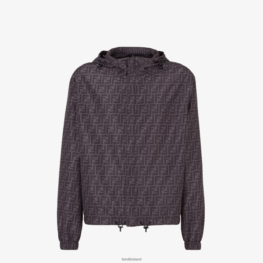 Fendi Men Nylon Jacket R06TFR2130 Apparel Black