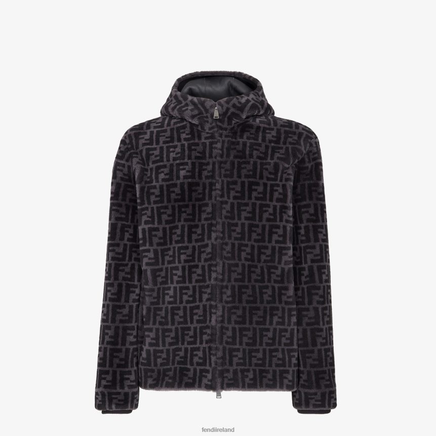 Fendi Men Shearling Jacket R06TFR2129 Apparel Multicolor