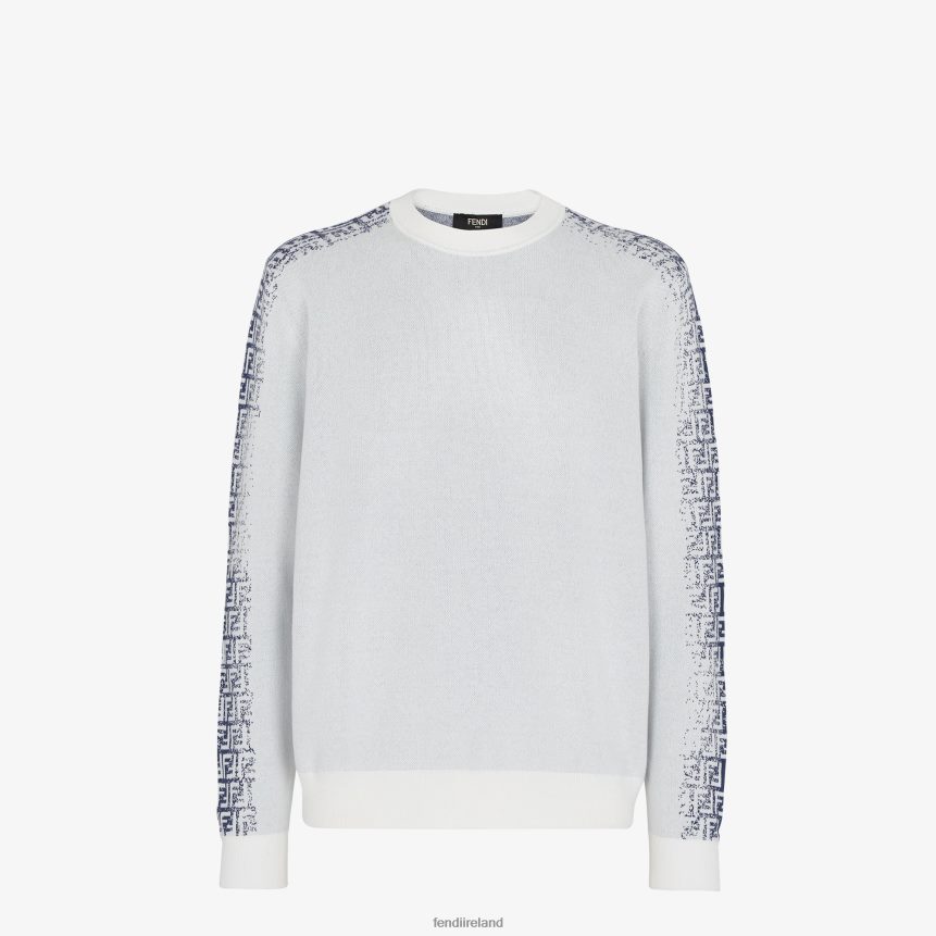 Fendi Men Cotton Sweater R06TFR2034 Apparel White