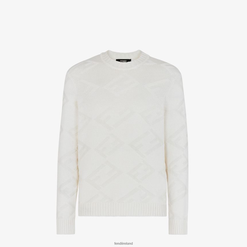 Fendi Men Wool Sweater R06TFR2098 Apparel White