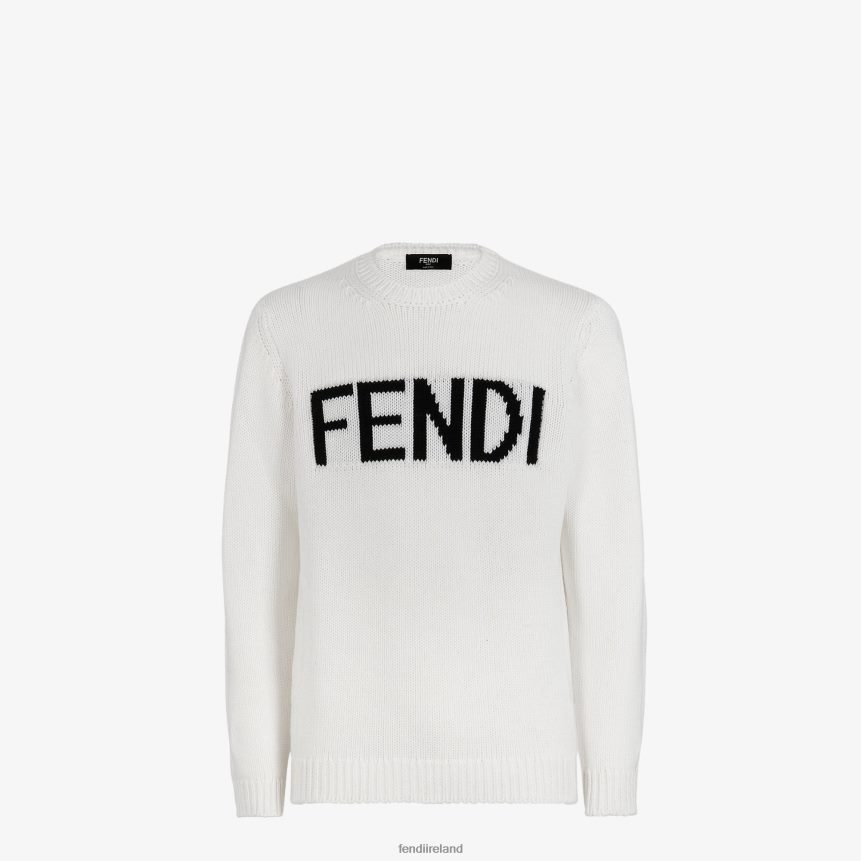 Fendi Men Wool Sweater R06TFR2167 Apparel White