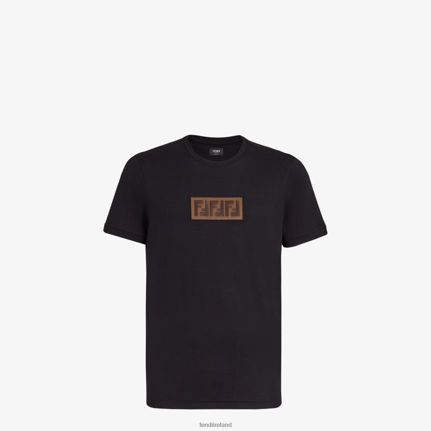 Fendi Men Cotton T-Shirt R06TFR1936 Apparel Black