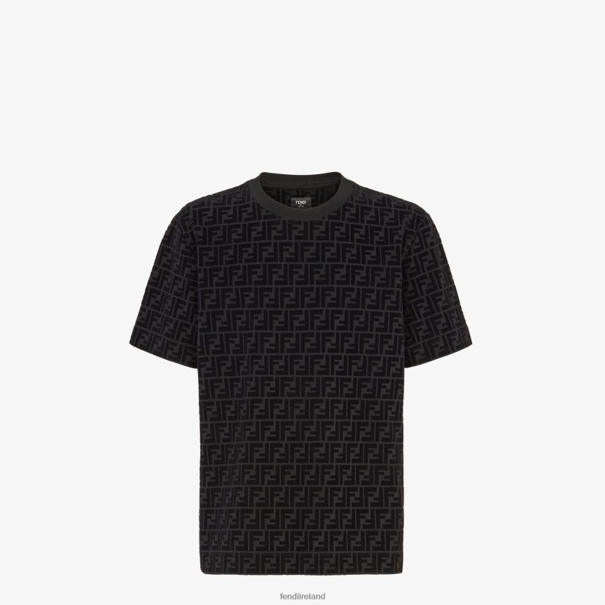 Fendi Men T-Shirt In Pique R06TFR1988 Apparel Black