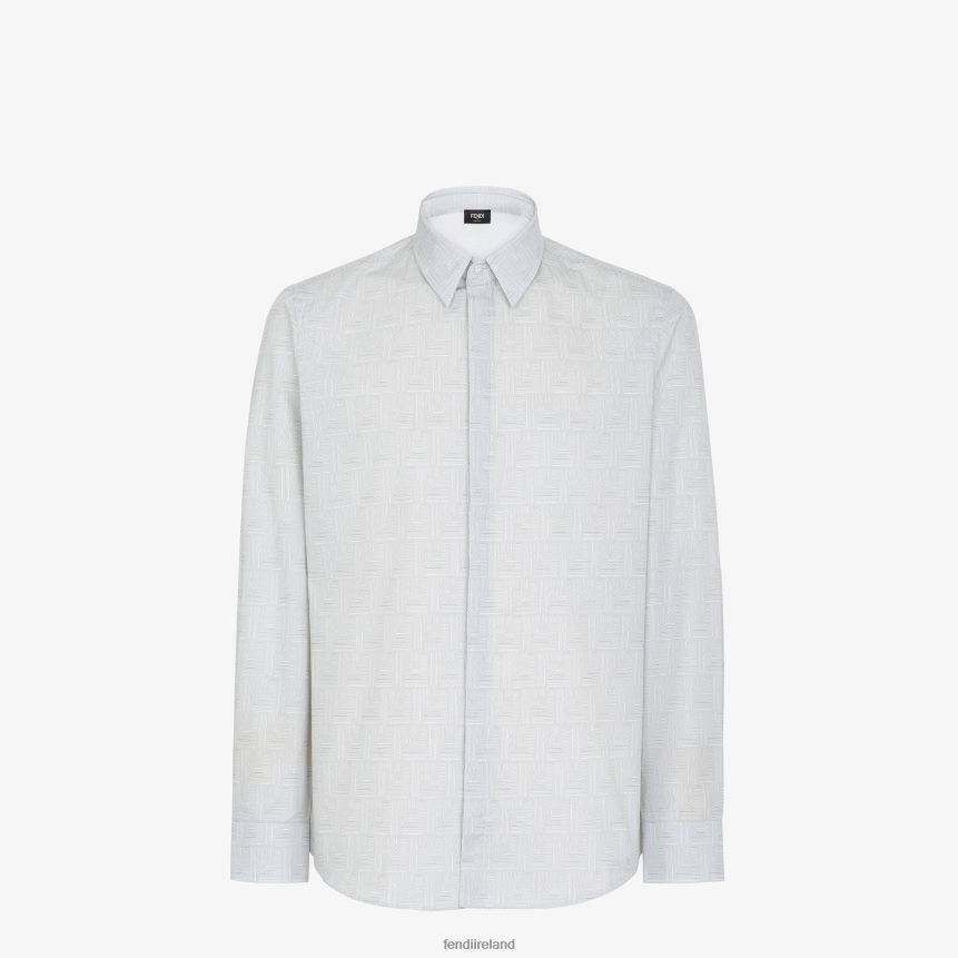 Fendi Men Cotton Shirt R06TFR1979 Apparel Beige