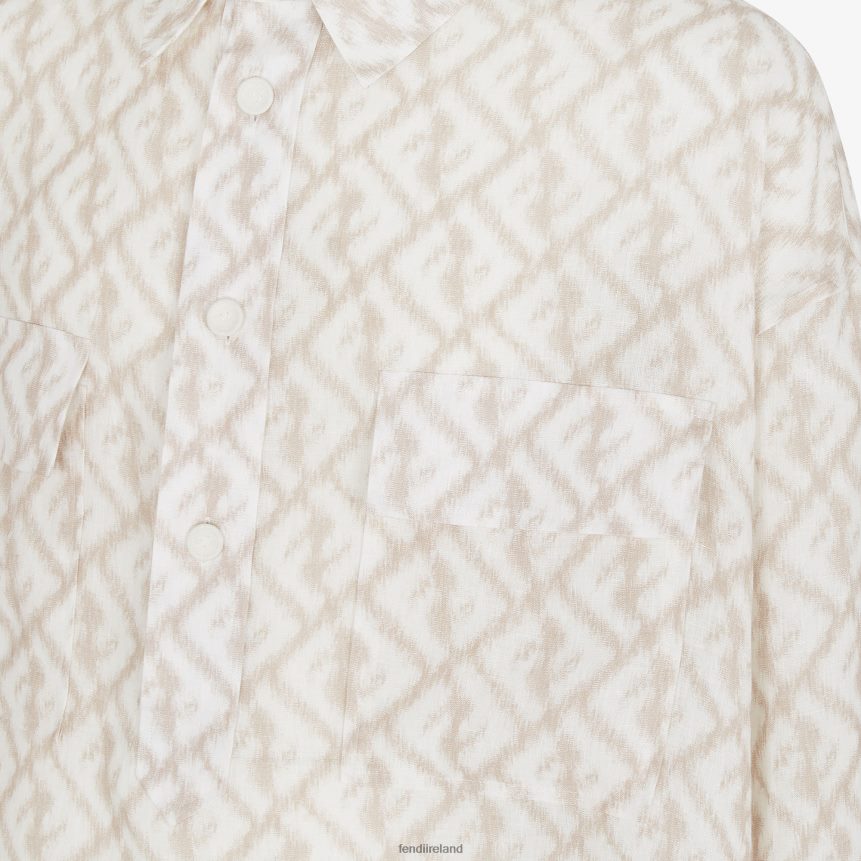 Fendi Men Linen Shirt R06TFR1998 Apparel Multicolor