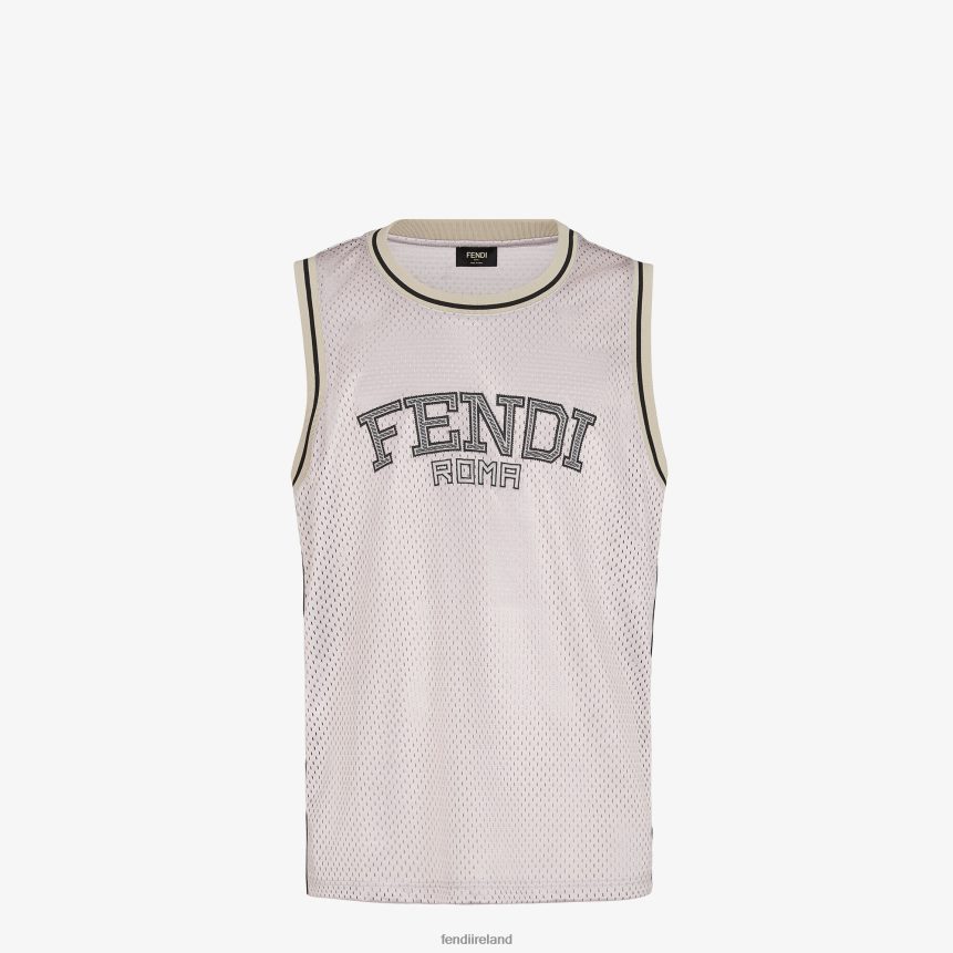Fendi Men Tech Mesh Vest R06TFR2190 Apparel White