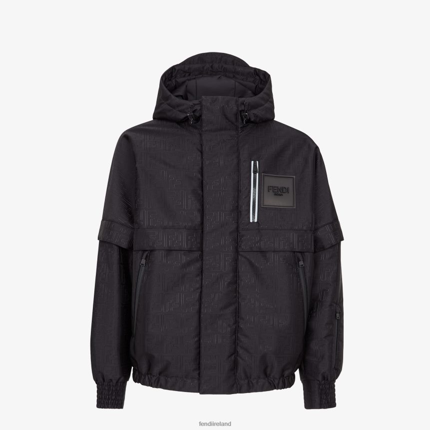 Fendi Men Tech Fabric Down Jacket R06TFR2101 Apparel Black