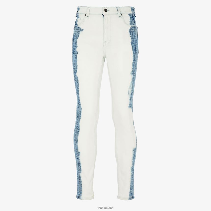 Fendi Men Denim Jeans R06TFR2074 Apparel White