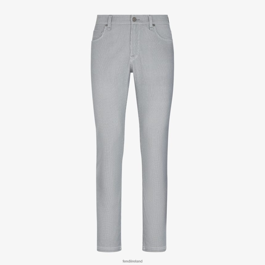 Fendi Men Denim Jeans R06TFR2126 Apparel Gray