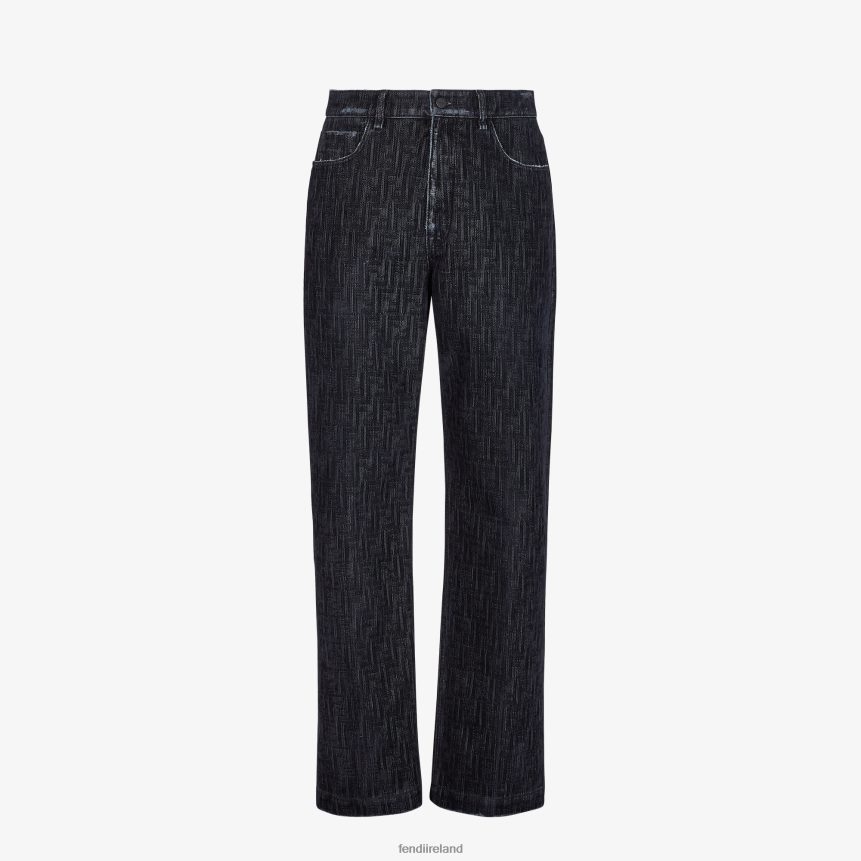 Fendi Men Denim Pants R06TFR1905 Apparel Blue