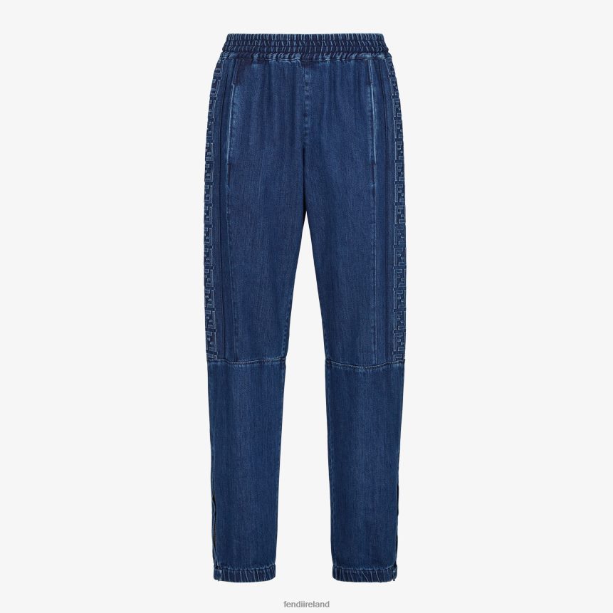 Fendi Men Denim Pants R06TFR2031 Apparel Blue