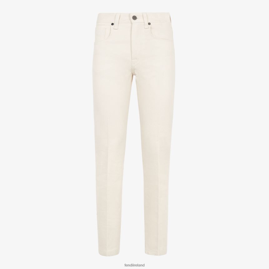 Fendi Men Denim Pants R06TFR2120 Apparel White