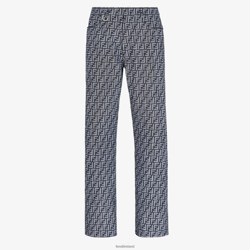 Fendi Men FF Denim Pants R06TFR2040 Apparel Blue