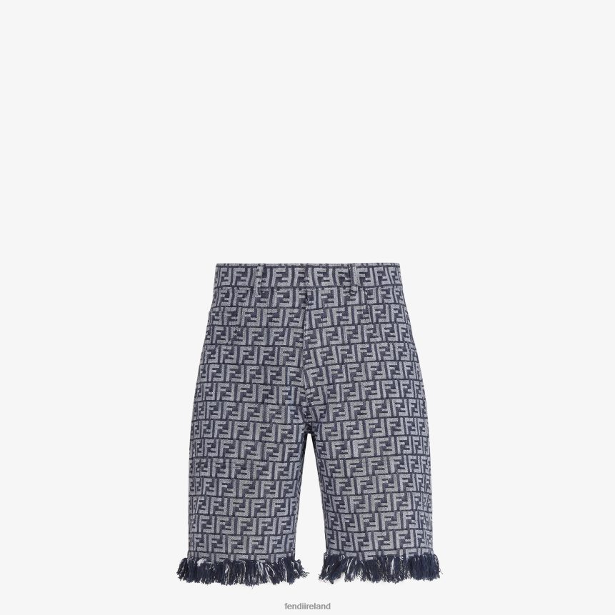 Fendi Men FF Denim Pants R06TFR2042 Apparel Blue