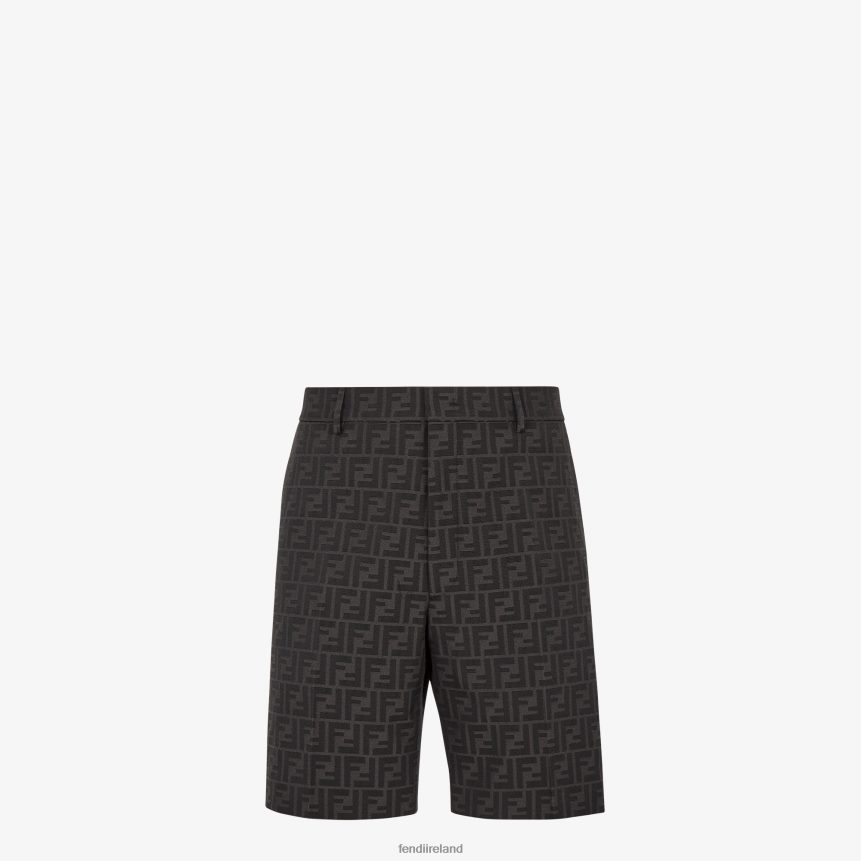 Fendi Men Fabric Pants R06TFR2200 Apparel Black