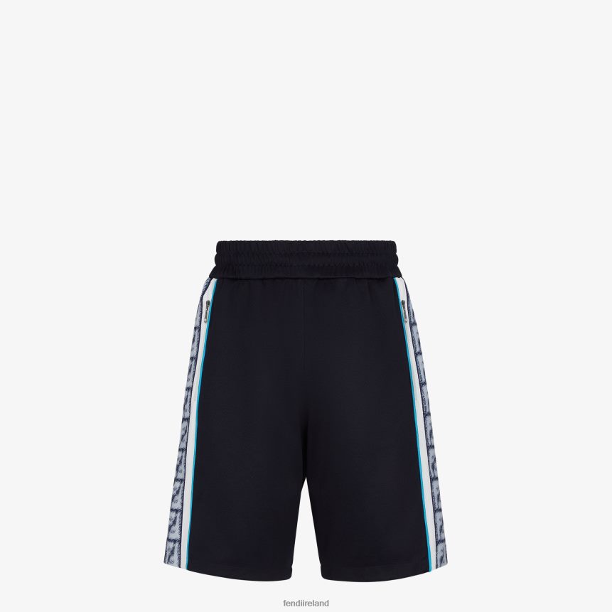 Fendi Men Jersey Pants R06TFR2017 Apparel Blue