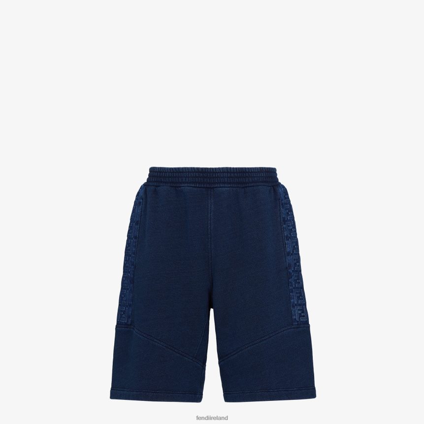 Fendi Men Jersey Pants R06TFR2073 Apparel Blue