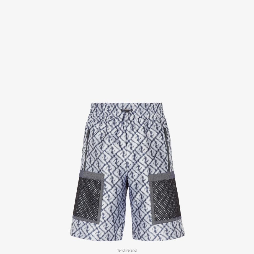 Fendi Men Nylon Pants R06TFR2011 Apparel Multicolor