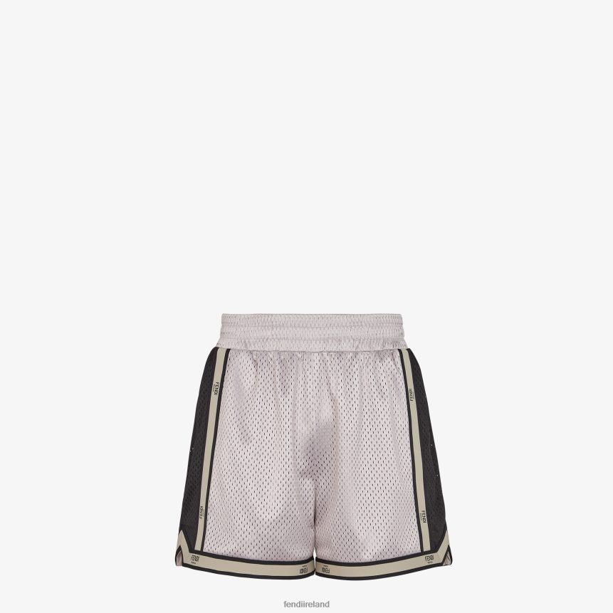 Fendi Men Tech Mesh Trousers R06TFR1945 Apparel Gray