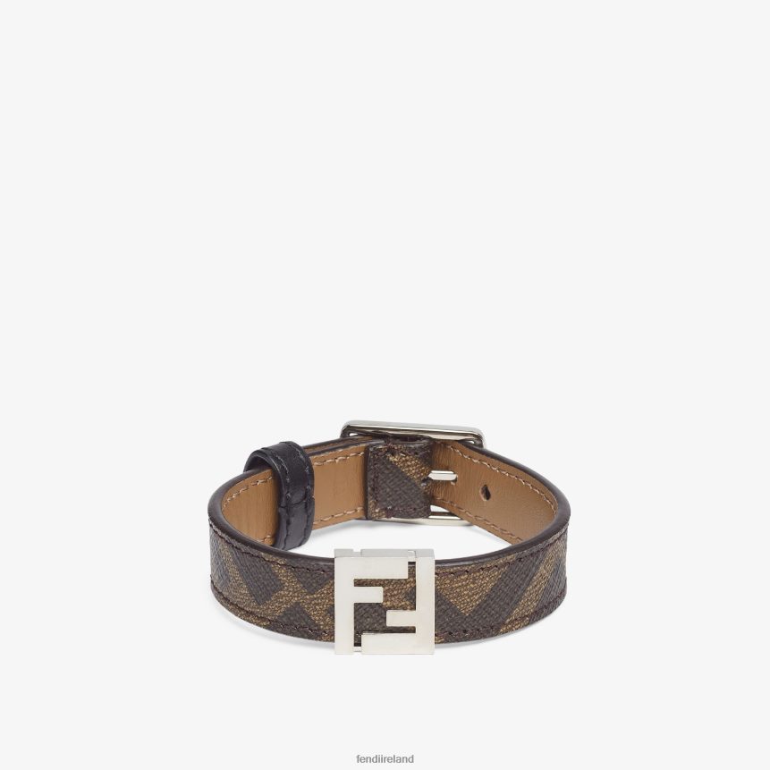 Fendi Men FF Bracelet R06TFR2698 Jewelry Brown