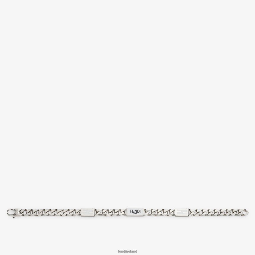 Fendi Men Metal Bracelet R06TFR2702 Jewelry Silver