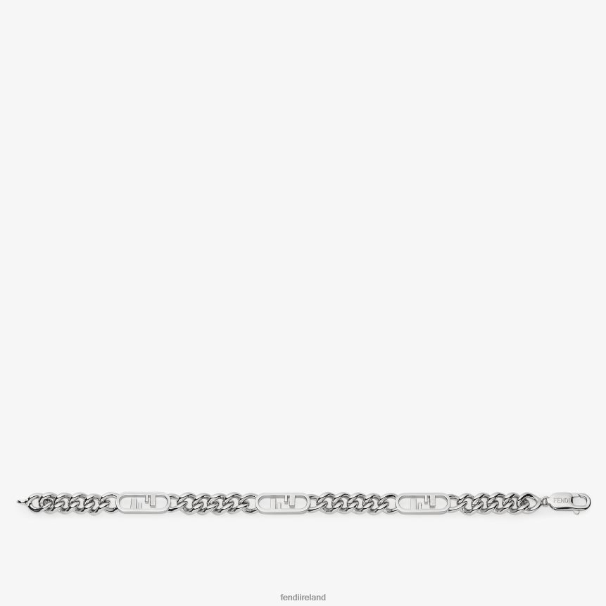 Fendi Men O'Lock Bracelet R06TFR2721 Jewelry Silver