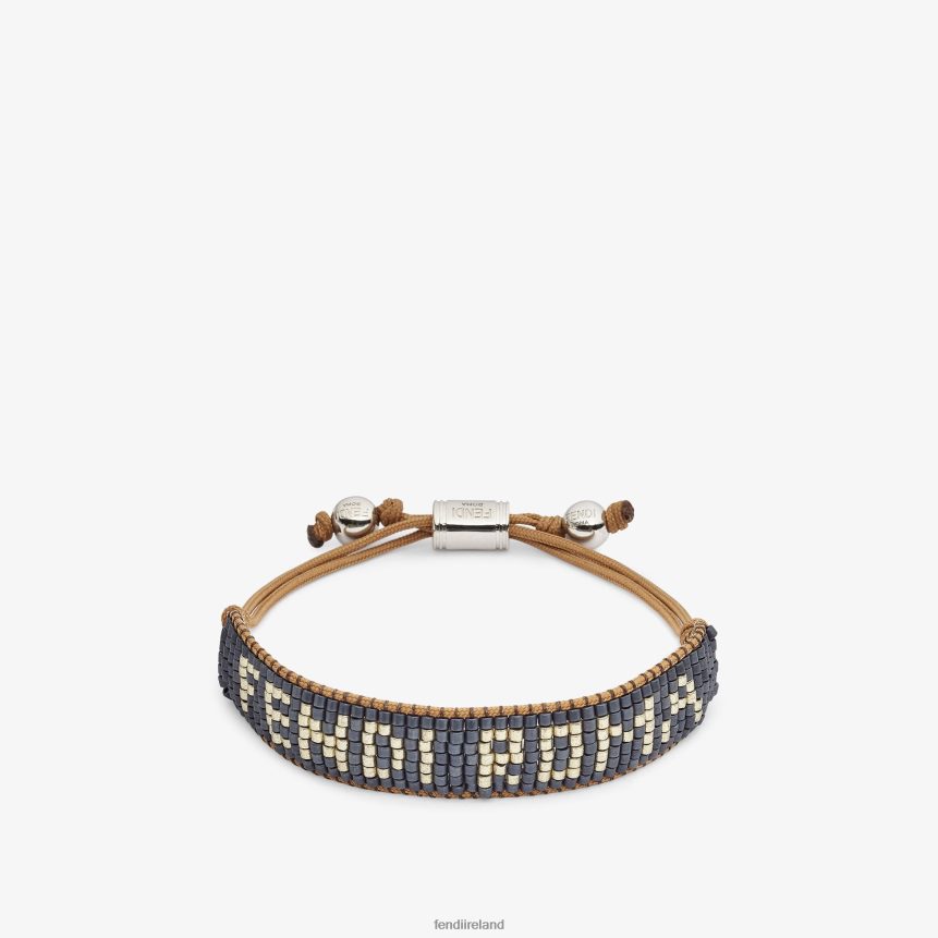 Fendi Men Signature Bracelet R06TFR2715 Jewelry Gold