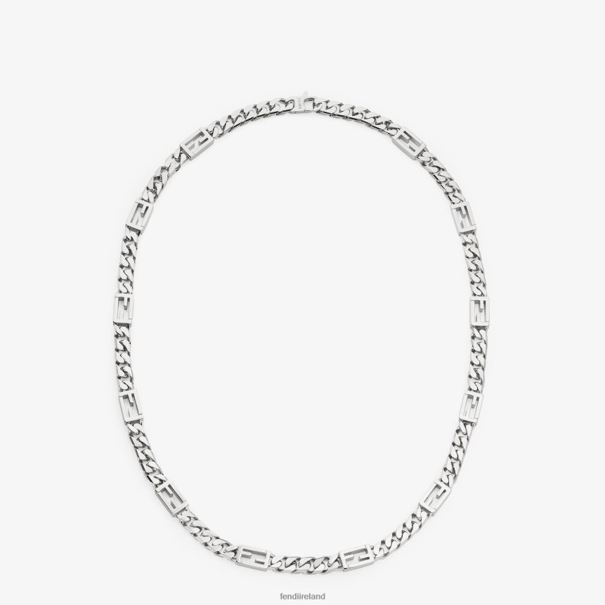 Fendi Men Baguette Necklace R06TFR2726 Jewelry Silver