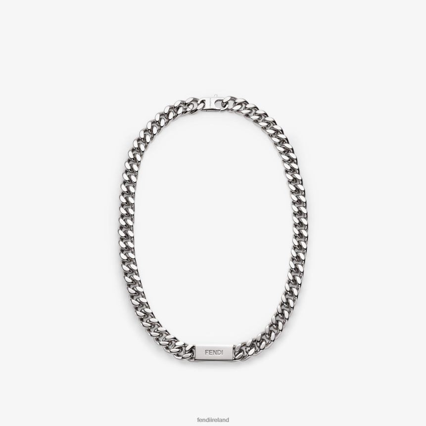 Fendi Men Necklace R06TFR2688 Jewelry Silver