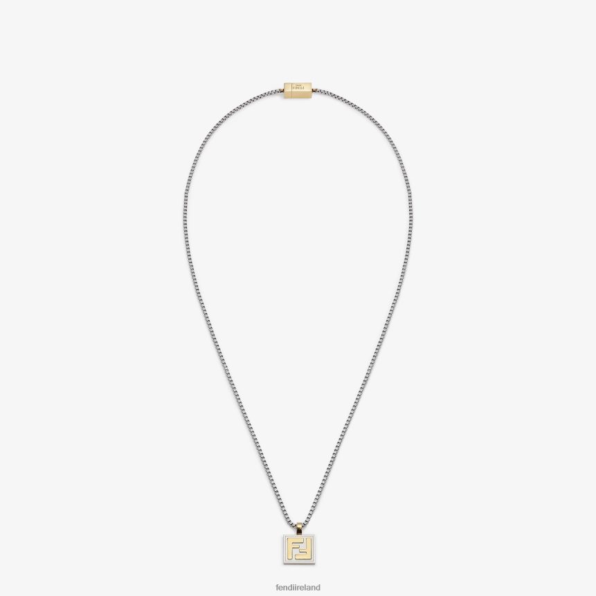 Fendi Men Necklace R06TFR2724 Jewelry Silver