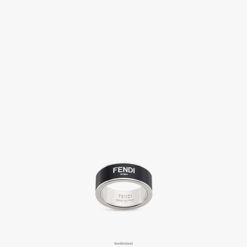 Fendi Men Metal Ring R06TFR2706 Jewelry Silver