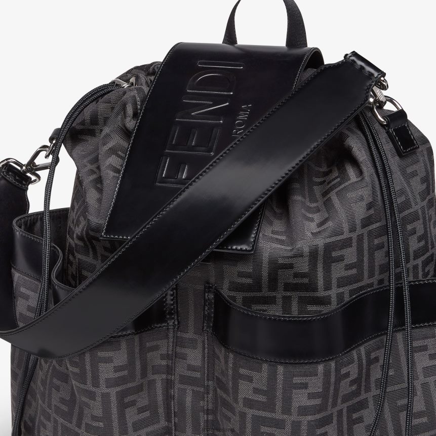 Fendi Men FF Jacquard Fabric Backpack R06TFR1836 Accessories Multicolor