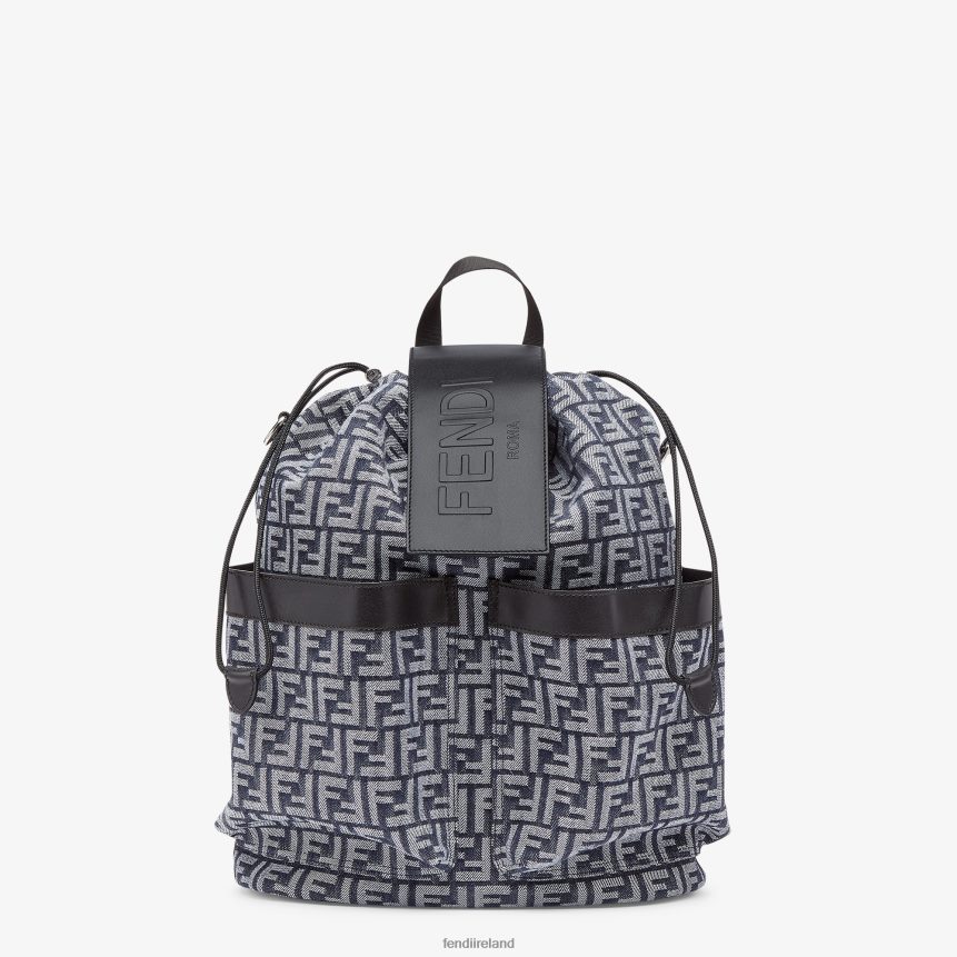 Fendi Men FF Jacquard Fabric Backpack R06TFR1852 Accessories Black
