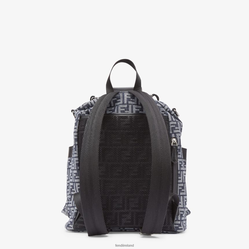 Fendi Men FF Jacquard Fabric Backpack R06TFR1852 Accessories Black