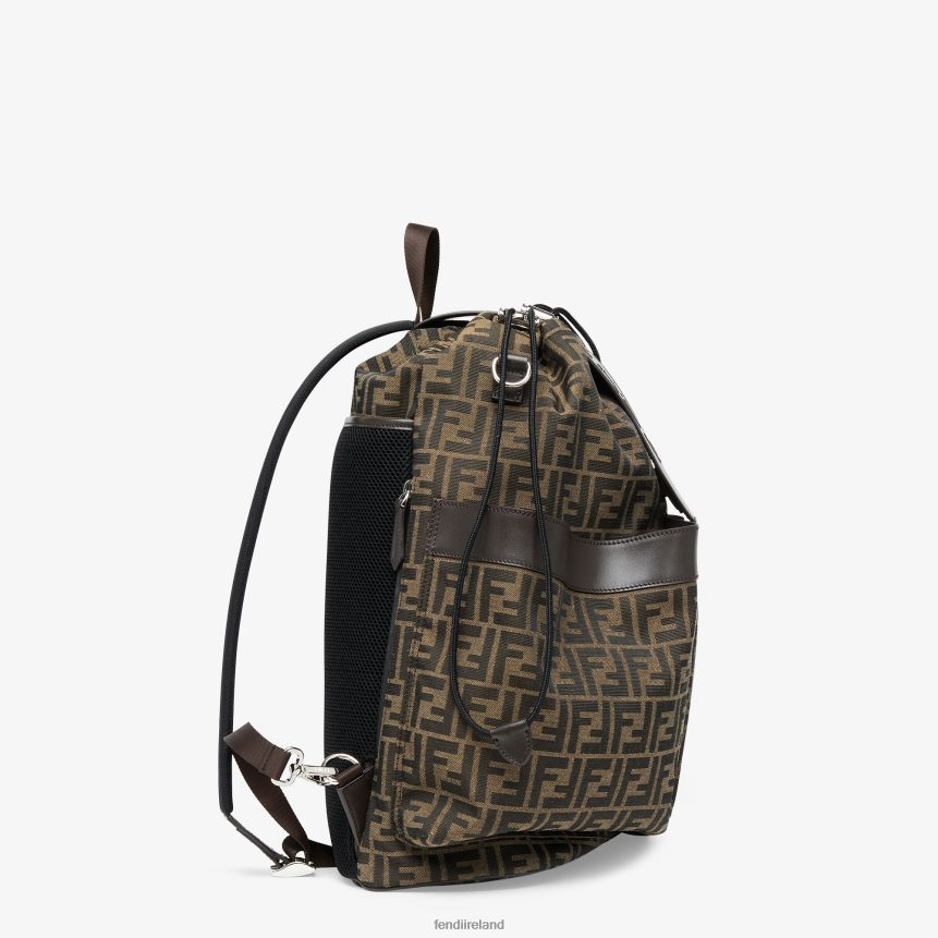 Fendi Men FF Jacquard Fabric Backpack R06TFR1874 Accessories Multicolor