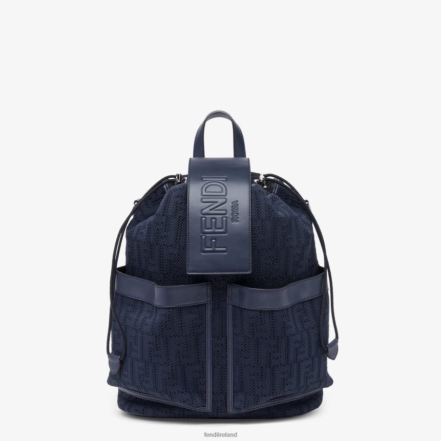Fendi Men FF Jersey Backpack R06TFR1849 Accessories Blue