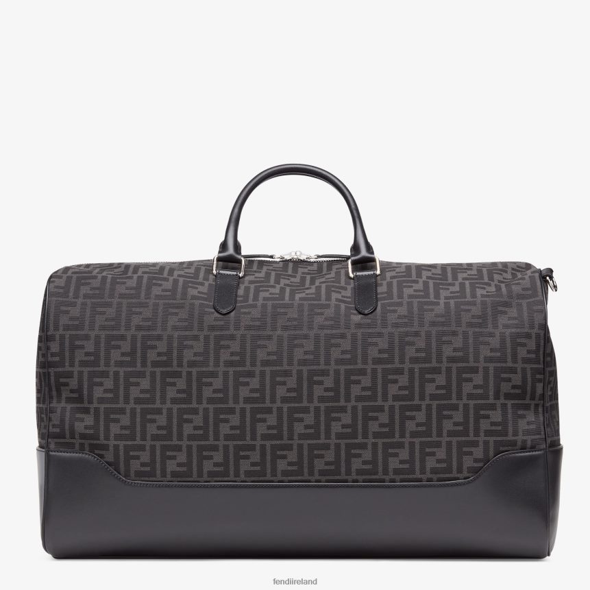 Fendi Men FF Jacquard Fabric Large Bag R06TFR1845 Accessories Gray