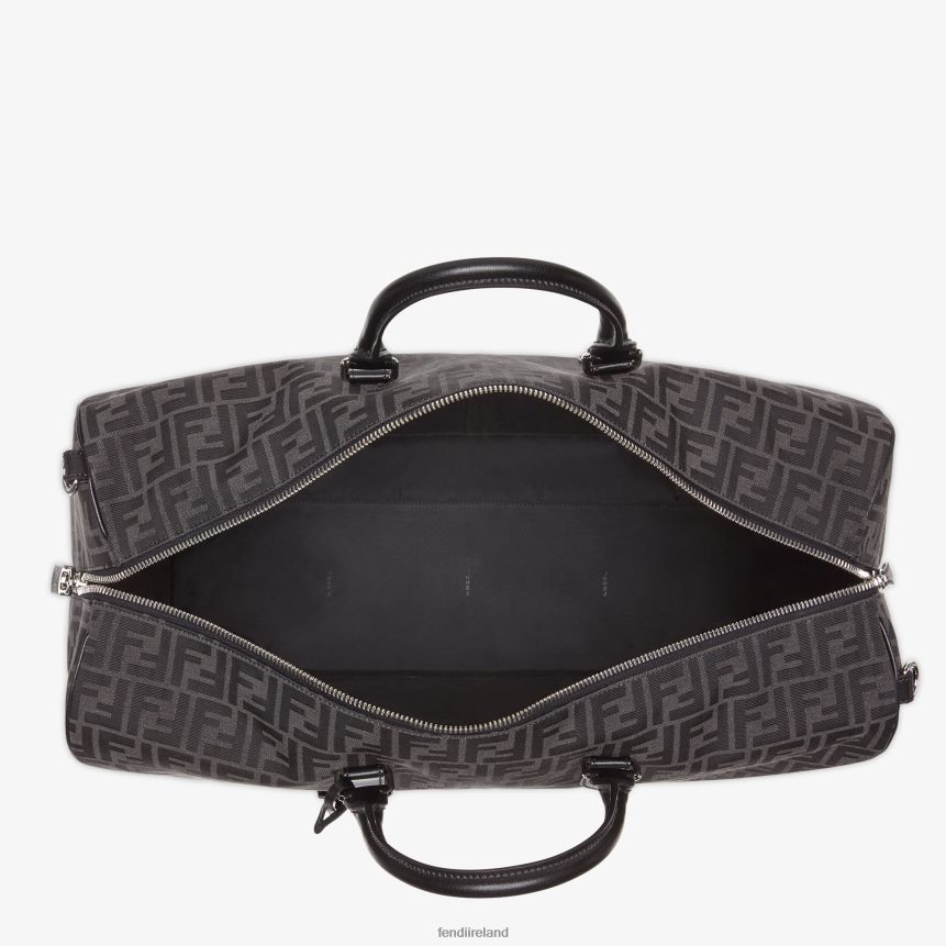 Fendi Men FF Jacquard Fabric Large Bag R06TFR1845 Accessories Gray