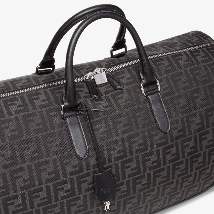 Fendi Men FF Jacquard Fabric Large Bag R06TFR1845 Accessories Gray