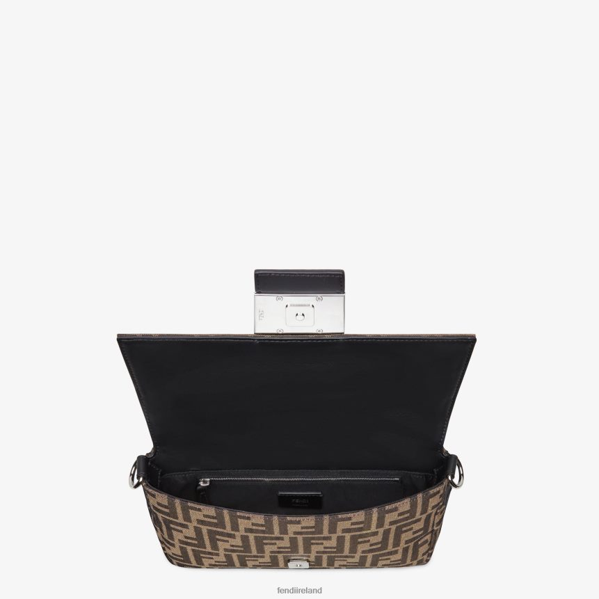 Fendi Men Jacquard FF Fabric Bag R06TFR1883 Accessories Brown