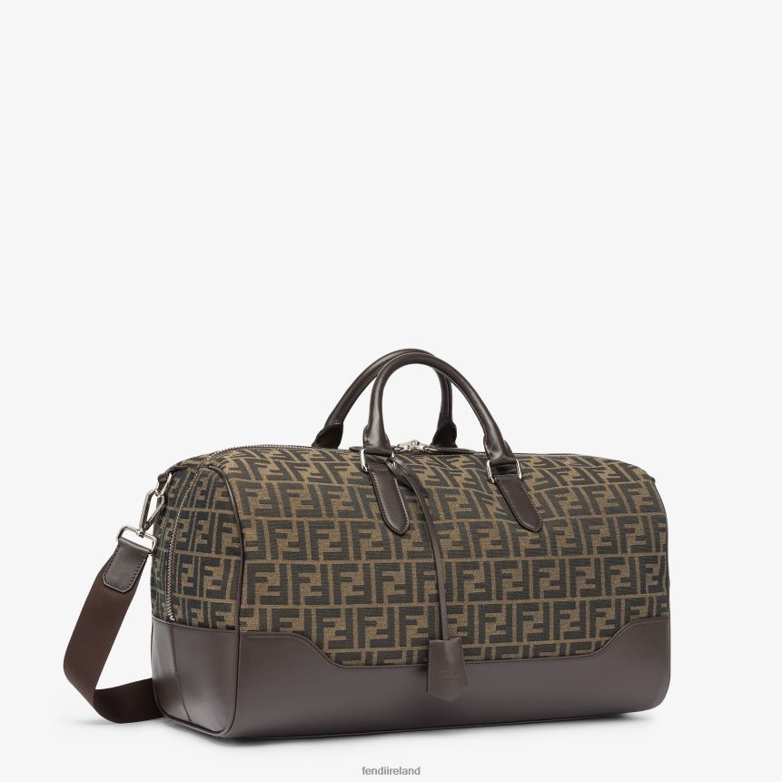 Fendi Men Large FF Fabric Bag R06TFR1846 Accessories Brown