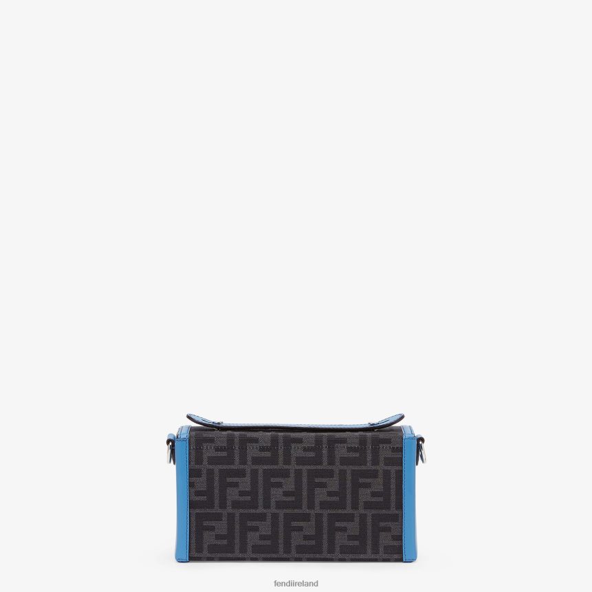 Fendi Men Leather And FF Fabric Bag R06TFR1807 Accessories Blue