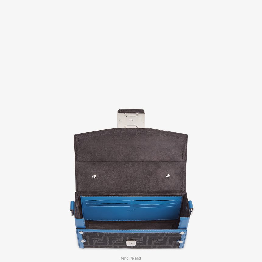 Fendi Men Leather And FF Fabric Bag R06TFR1807 Accessories Blue