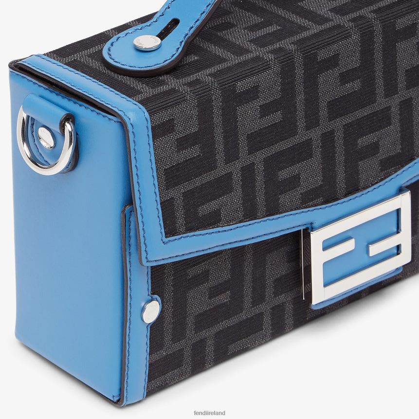 Fendi Men Leather And FF Fabric Bag R06TFR1807 Accessories Blue